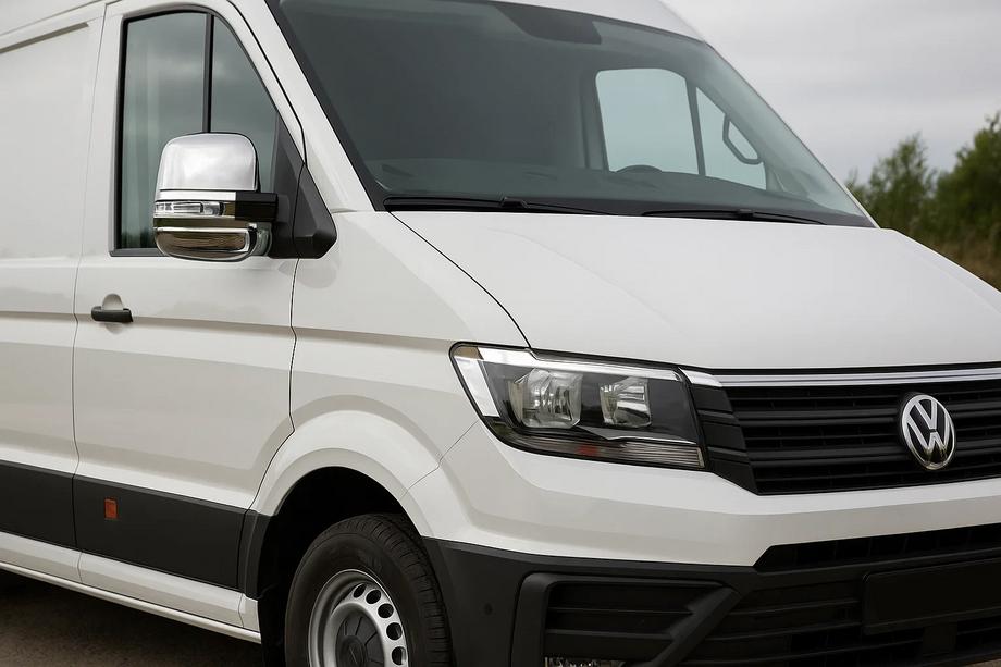Volkswagen Crafter 2016- гг. Накладки на Зеркала Carmos (2 шт, ABS) Image