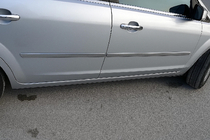 Ford C-Max 2004-2010 гг. Дверные молдинги нержавейка (4 шт) Carmos - Турецкая Нержавеющая Сталь фото 1