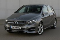 Mercedes B-class W246 2011-2018 гг. Передняя решетка Diamond Silver (2015-2018) фото 1