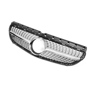 Передняя решетка Diamond Silver (2015-2018) Mercedes B-class W246 2011-2018 гг. фото 4