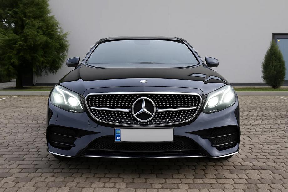 Mercedes E-class W212 2009-2016 гг. Передняя решетка Diamond Silver (для Avantgarde и AMG-Line, 2013-2016) Фото 6