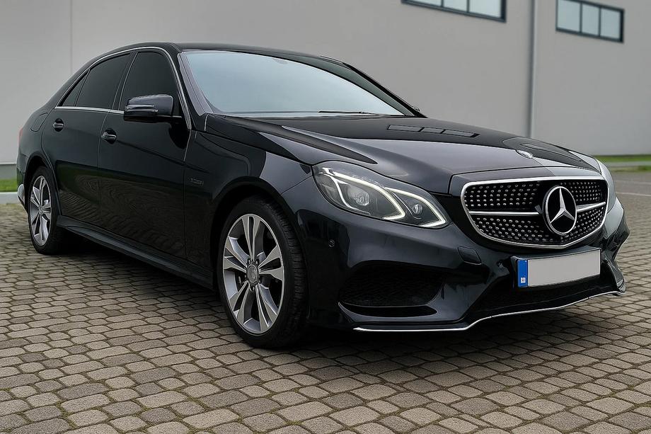 Mercedes E-class W212 2009-2016 гг. Передняя решетка Diamond Silver (для Avantgarde и AMG-Line, 2013-2016) Фото 4
