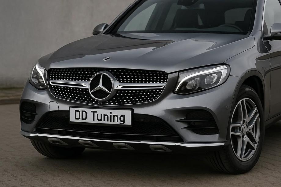 Mercedes GLC X253 2015-2022 гг. Передняя решетка Diamond Silver (2015-2019) Без места под камеру Image