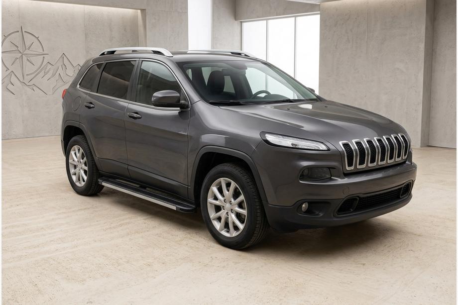 Jeep Cherokee KL 2013- гг. Боковые Подножки Maya V1 (2 шт., Алюминий) Image