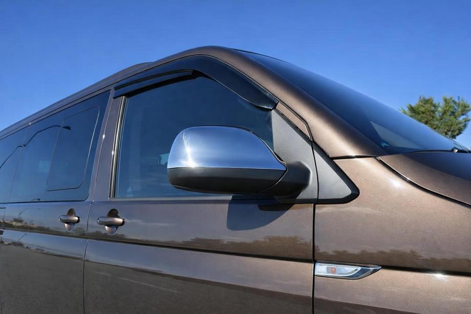 Volkswagen T5 2010-2015 гг. Накладки на Зеркала (2 шт, Нержавеющая Сталь) Carmos - Турецкая сталь Image