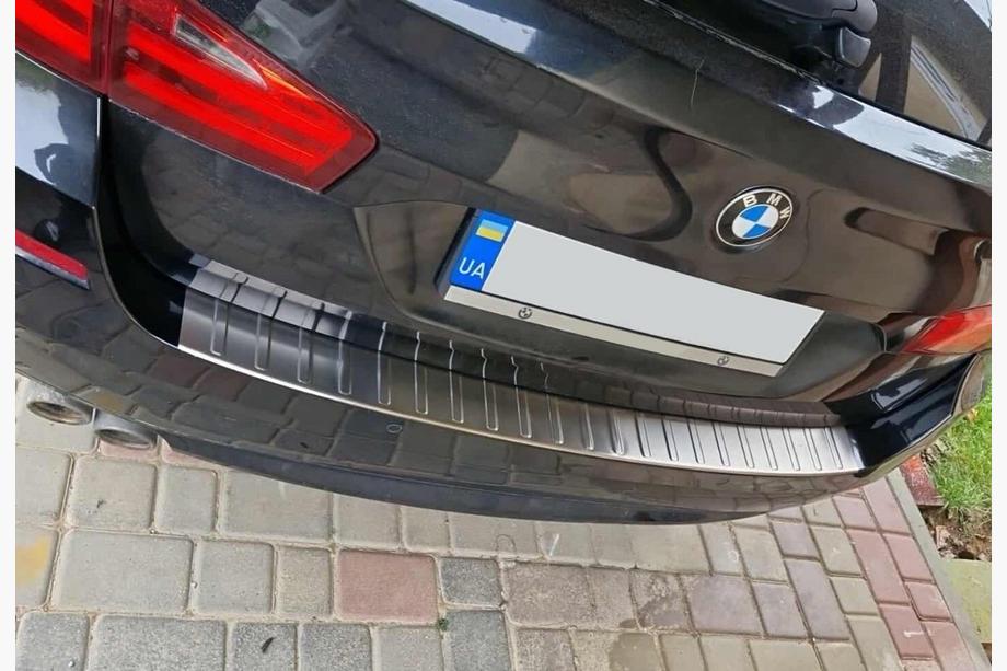 BMW 5 серия F10/F11 2010–2016 гг. Накладка на Задний Бампер Carmos (SW, Нержавейка) Image