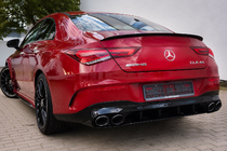 Mercedes CLA C118 2019- гг. Задний диффузор с насадками на выхлоп (дизайн CLA45) фото 3