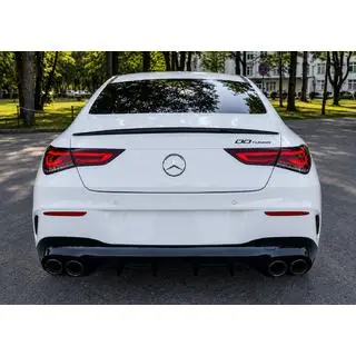 Задний диффузор с насадками на выхлоп (дизайн CLA45) Mercedes CLA C118 2019- гг. фото 2