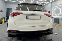 Mercedes GLE W167 2018- гг. Задний диффузор с насадками выхлопа GLE63 Black (2018-2026) фото 4