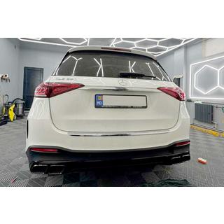 Задний диффузор с насадками выхлопа GLE63 Black (2018-2026) фото 4