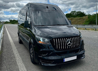 Mercedes Sprinter W907/W910 2018- гг. Передняя решетка Panamericana GT Хром Premium V1 Без рамки фото 9