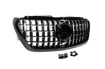 Mercedes Sprinter W907/W910 2018- гг. Передняя решетка Panamericana GT Хром Premium V1 Без рамки фото 19