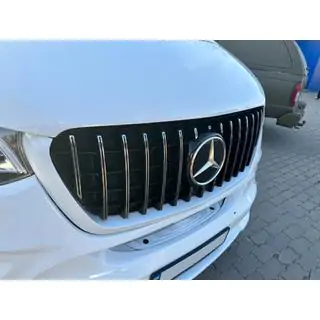 Передняя решетка Panamericana GT Хром Premium V1 фото 3