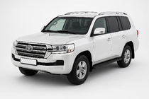 Toyota Land Cruiser 200 2007-2021 гг. Рейлинги Оригинальный Дизайн Grey (2 шт) фото 1