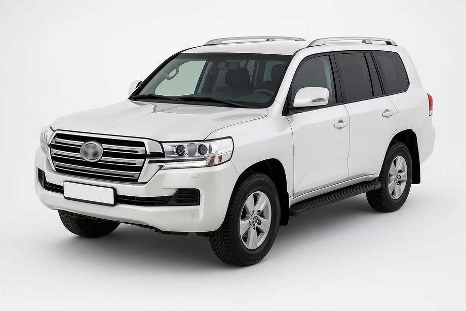Toyota Land Cruiser 200 2007-2021 гг. Рейлинги Оригинальный Дизайн Grey (2 шт) Image