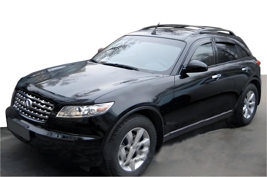 Infiniti FX 2008-2012 гг. Ветровики на окна (4 шт, HIC) Image