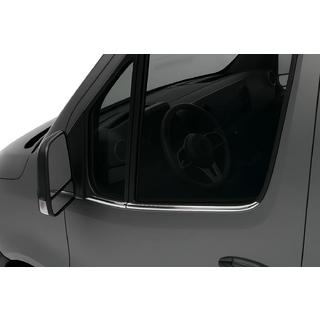Окантовка стекол (4 шт, нержавейка) Mercedes Sprinter W907/W910 2018- гг. фото 1