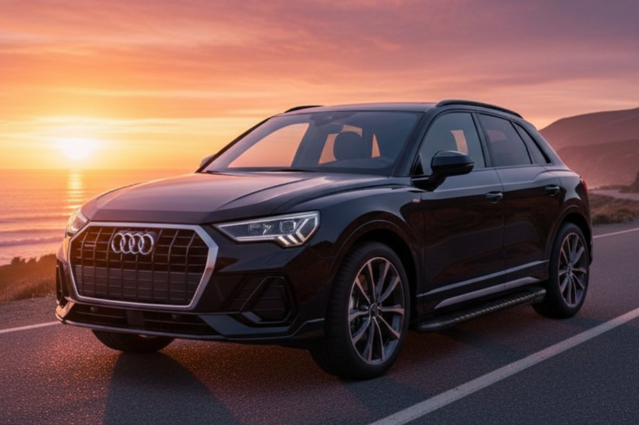 Audi Q3 2019–2025 гг. Боковые Подножки Bosphore Black (2 шт., Алюминий) Image