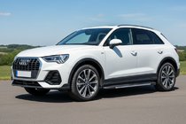 Audi Q3 2019–2025 гг. Боковые Подножки Bosphore Grey (2 шт., Алюминий) фото 1