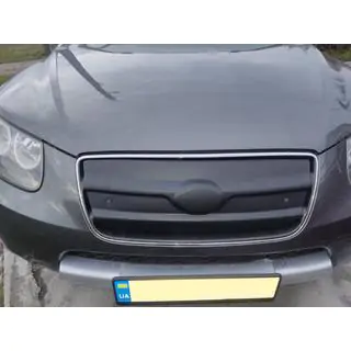 Зимняя решетка 2005-2010 (верхняя) Hyundai Santa Fe 2 2006-2012 гг. фото 4