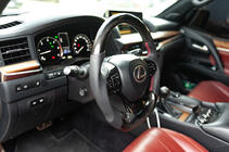 Lexus GX460 2009-2023 гг. Анатомический руль в сборе (карбон) фото 3