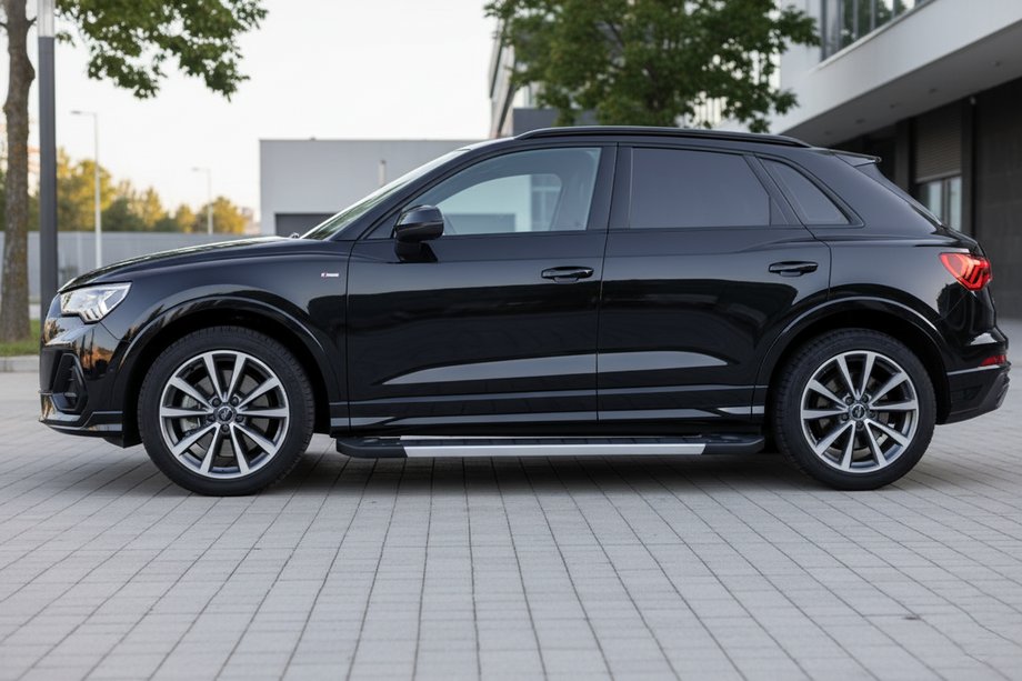 Audi Q3 2019–2025 гг. Боковые Подножки RedLine (2 шт., Алюминий) Image