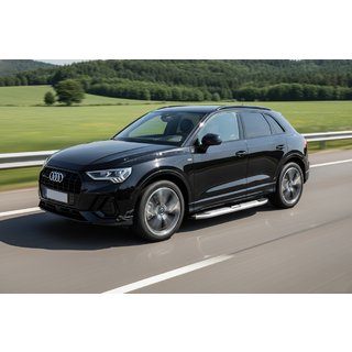 Боковые Подножки Mevsim Grey (2 шт., Алюминий) Audi Q3 2019–2025 гг. фото 1