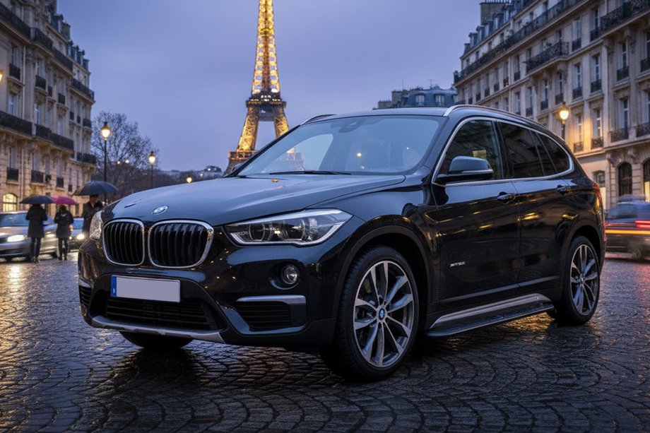 BMW X1 F48 2015-2022 гг. Боковые Подножки Tayga Black (2 шт., Алюминий) Image