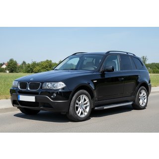 Боковые Подножки Bosphore Grey (2 шт., Алюминий) BMW X3 E83 2003-2010 гг. фото 1