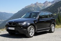 BMW X3 E83 2003-2010 гг. Боковые Подножки Bosphore Black (2 шт., Алюминий) фото 2
