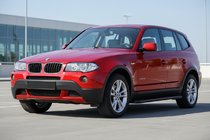 BMW X3 E83 2003-2010 гг. Боковые Подножки Maya Red (2 шт., Алюминий) фото 1