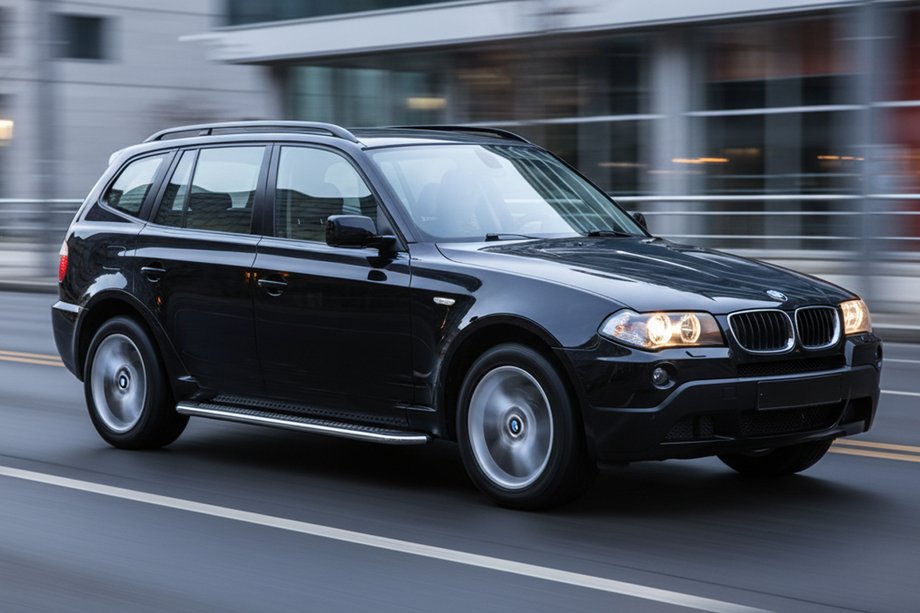 BMW X3 E83 2003-2010 гг. Боковые Подножки Maydos V2 (2 шт., Алюминий) Image