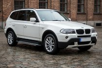 BMW X3 E83 2003-2010 гг. Боковые Подножки Rainbow (2 шт., Алюминий) фото 1
