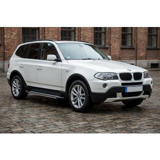 Боковые Подножки Rainbow (2 шт., Алюминий) BMW X3 E83 2003-2010 гг. фото 1