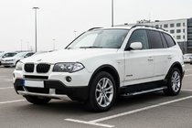 BMW X3 E83 2003-2010 гг. Боковые Подножки Sunrise (2 шт., Алюминий) фото 1