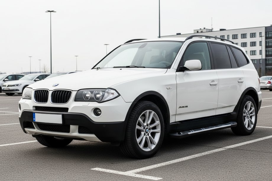 BMW X3 E83 2003-2010 гг. Боковые Подножки Sunrise (2 шт., Алюминий) Image