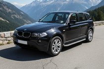 BMW X3 E83 2003-2010 гг. Боковые Подножки Tayga Grey (2 шт., Алюминий) фото 1