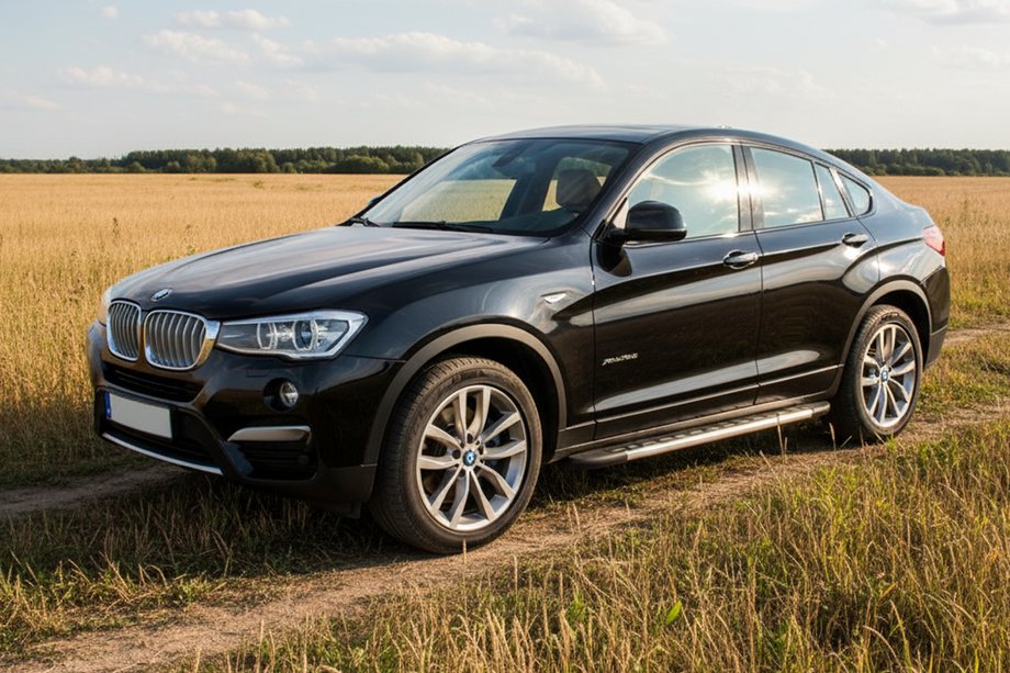 BMW X4 F26 2014-2018 гг. Боковые Подножки Duru (2 шт., Алюминий) Image