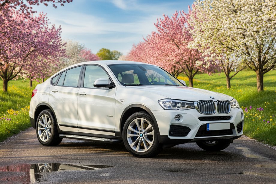 BMW X4 F26 2014-2018 гг. Боковые пороги Allmond Grey (2 шт., алюминий) Image