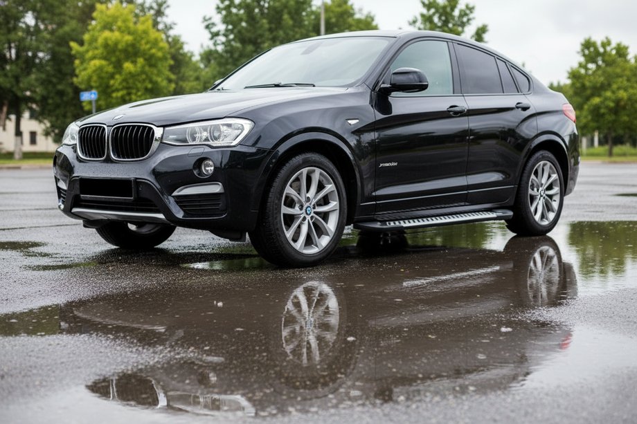 BMW X4 F26 2014-2018 гг. Боковые Подножки Line (2 шт., Алюминий) Image
