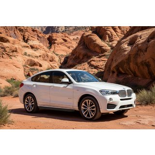 Боковые Подножки Tayga Black (2 шт., Алюминий) BMW X4 F26 2014-2018 гг. фото 1