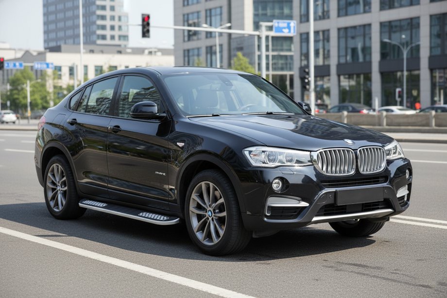 BMW X4 F26 2014-2018 гг. Боковые Подножки Tayga V2 (2 шт., Алюминий) Image