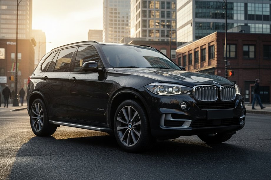 BMW X5 F15 2013-2018 гг. Боковые Подножки Duru (2 шт., Алюминий) Image
