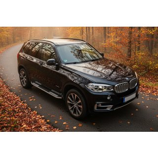 Боковые Подножки Tayga V2 (2 шт., Алюминий) BMW X5 F15 2013-2018 гг. фото 1