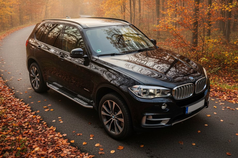 BMW X5 F15 2013-2018 гг. Боковые Подножки Tayga V2 (2 шт., Алюминий) Image