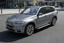 BMW X5 F15 2013-2018 гг. Боковые Подножки Vision New Black (2 шт., Алюминий) фото 1