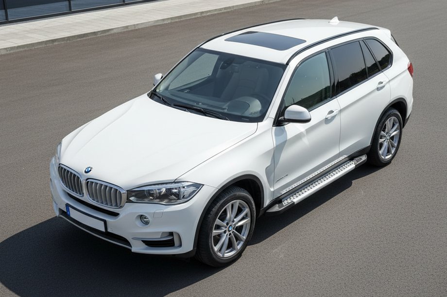 BMW X5 F15 2013-2018 гг. Боковые Подножки Vision New Grey (2 шт., Алюминий) Image