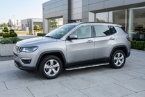 Jeep Compass 2016- гг. Боковые Подножки Bosphore Grey (2 шт., Алюминий) фото 1