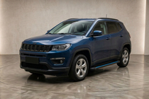 Jeep Compass 2016- гг. Боковые Подножки Maya Blue (2 шт., Алюминий) фото 1