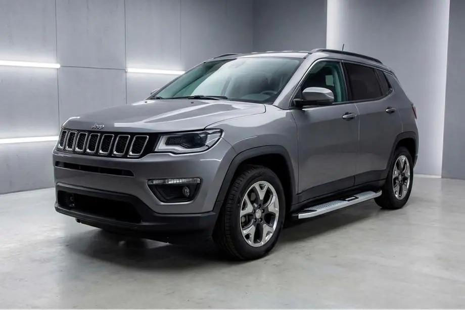 Jeep Compass 2016- гг. Боковые Подножки Mevsim Grey (2 шт., Алюминий) Image